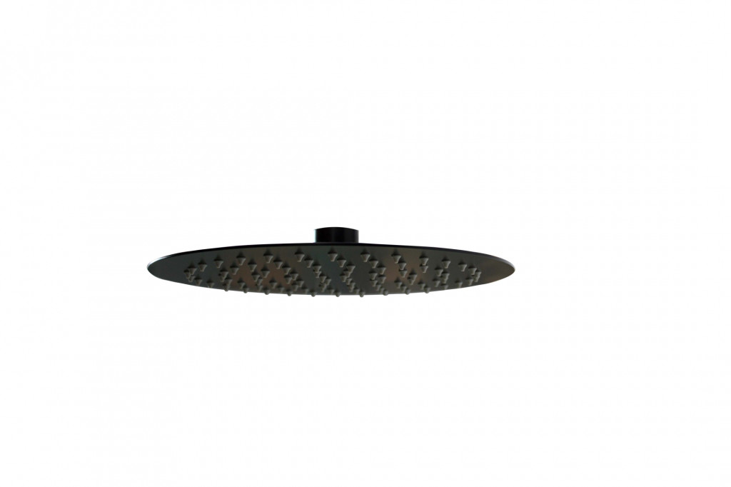 DICM0478Timea Black 250mm Round Shower Head